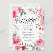 Romantisches Rosengarten Brautparty Brunch Einladung (Vorderseite)