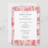 Romantisches Rosengebirge Brautparty Einladung (Vorderseite)