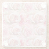 Romantisches Rosengebirge Brautparty Glasuntersetzer (Rückseite)