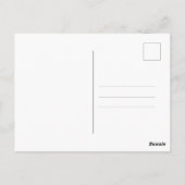 Romantisches Rosenherz mit eleganter Schrift Postkarte (Rückseite)