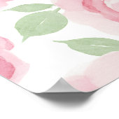 Romantisches Rosenposter Poster (Ecke)