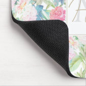 Romantisches Rosenrosen Vintages Design Mousepad (Ecke)