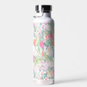 Romantisches Rosenrosen Vintages Design Trinkflasche (Rechts)