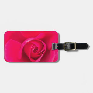 Romantisches Rot Pinke Rose v2 Gepäckanhänger