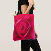 Romantisches Rot Pinke Rose v2 Tasche (Von Nahem)