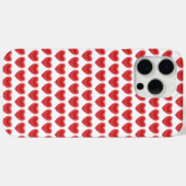 Romantisches rotes 3D-Herzmuster Klassisches Valen Case-Mate iPhone Hülle (Rückseite (Horizontal))