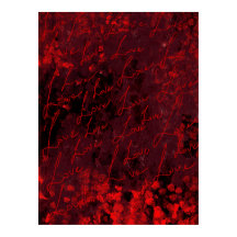 Romantisches rotes abstraktes Wandkunstplakat
