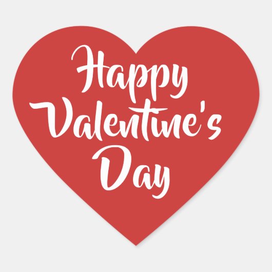 Romantisches rotes Herz Herz-Aufkleber (Vorderseite)