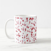 Romantisches Rotes Herz mit Namen Kaffeetasse (Links)