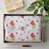 Romantisches rotes Herz  Seidenpapier (Geschenk)
