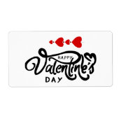Romantisches Rotes Herz Valentinstag Design (Vorne)