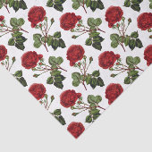 Romantisches rotes Rosenmuster Seidenpapier (Ausschnitt)