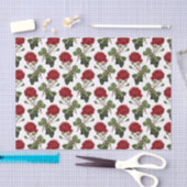 Romantisches rotes Rosenmuster Seidenpapier (Handwerk)