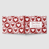 Romantisches Rotlichtmuster Gästebuch (Voll)