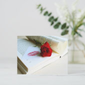 Romantisches rustikales Buch der Liebe Postkarte (Stehend Vorderseite)