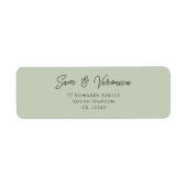 Romantisches Sage Return Address Label (Vorne)