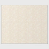 Romantisches SahneBlumen-Muster Geschenkpapier (Flach)