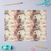 Romantisches Sakura-Kimono-Paar-Muster (2) Seidenpapier (Basteln)