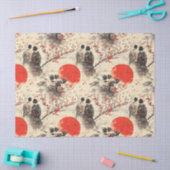 Romantisches Sakura-Kimono-Paar-Muster (3) Seidenpapier (Basteln)