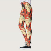 Romantisches Sakura-Kimono-Paar-Muster (5) Leggings (Links)