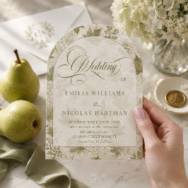 Romantisches Salbeigrün – Komplette Hochzeit Einladung