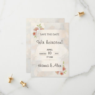Romantisches Save the Date - Pastel