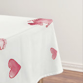 Romantisches Schachherzen Valentinstag Tischdecke (Beispiel)