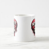 Romantisches Schlagherzendesign Kaffeetasse (Mittel)