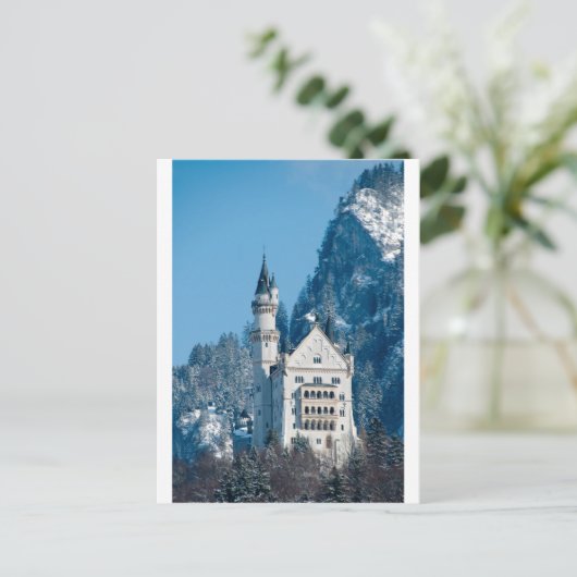 Romantisches Schloss Postkarte (Stehend Vorderseite)