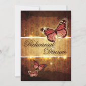 Romantisches Schmetterling Hochzeit im Herbst Prob Einladung (Vorderseite)