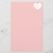 Romantisches Schreibpapier | Herzmonogramm Briefpapier (Vorderseite)