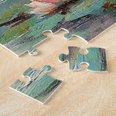 Romantisches Schwanenpaar bei Lily Pond Puzzle (Seite)