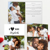 Romantisches Schwarzes 5 Foto I Liebe Sie Valentin Karte