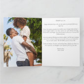 Romantisches Schwarzes 5 Foto I Liebe Sie Valentin Karte (Innenseite)