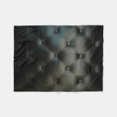 Romantisches schwarzes schönes Leder Fleecedecke (Vorderseite (Horizontal))