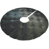 Romantisches schwarzes schönes Leder Polyester Weihnachtsbaumdecke (Schrägansicht)