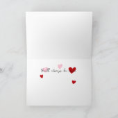 Romantisches Scrapbook Foto Valentine Karte (Innenseite)