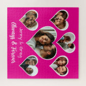 Romantisches Sechs-Fotovorlage Jigsaw-Puzzle Puzzle (Horizontal)