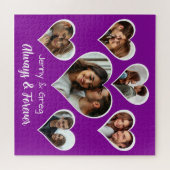 Romantisches Sechs-Fotovorlage Jigsaw-Puzzle Puzzle (Horizontal)