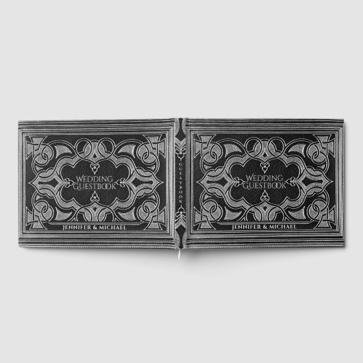 Romantisches Silberantik-Gästebuch Gästebuch (Voll)