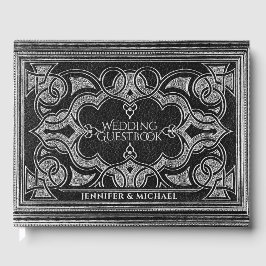 Romantisches Silberantik-Gästebuch Gästebuch