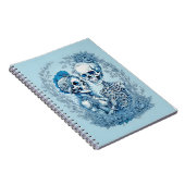 Romantisches Skeleton Couple Notizblock (Rechte Seite)