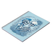 Romantisches Skeleton Couple Notizblock (Linke Seite)