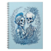 Romantisches Skeleton Couple Notizblock (Vorderseite)