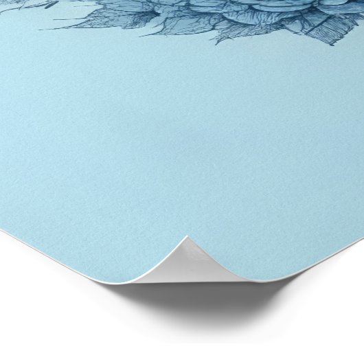 Romantisches Skeleton Couple Poster (Ecke)