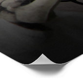 Romantisches Skelett mit Rose Poster (Ecke)