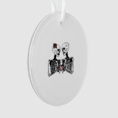 Romantisches Skelettkaffee - Gotik mit Herz Ornament (Vorderseite)