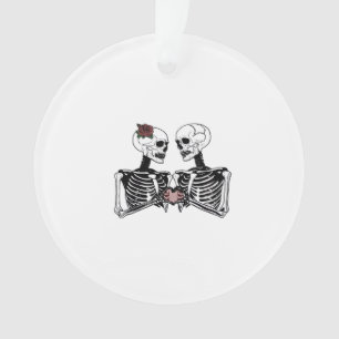 Romantisches Skelettkaffee - Gotik mit Herz Ornament