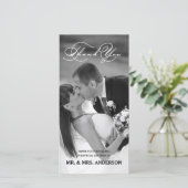 ROMANTISCHES SKRIPT | VIELEN DANK FÜR IHRE FOTOKAR DANKESKARTE (Stehend Vorderseite)