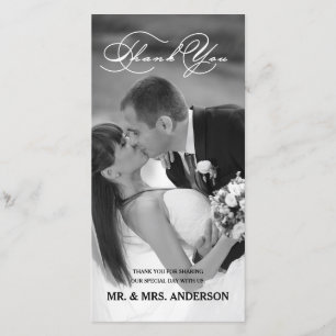 ROMANTISCHES SKRIPT WEDDING %PIPE% DANKEN IHNEN DANKESKARTE